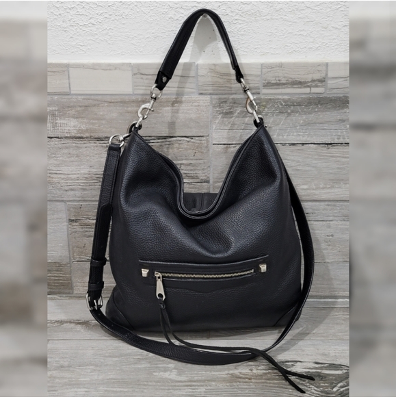 Rebecca Minkoff Black Pebbled Leather Handbag - Picture 3 of 15